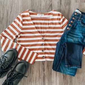 Striped Crop Top